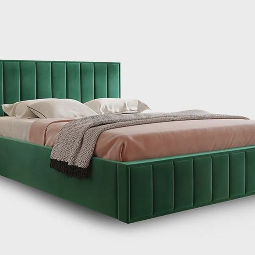 Кровать «Женева», мора зелёная
