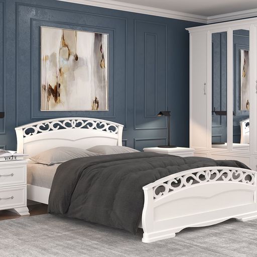 Кровать «Грация», белая, 900x2000