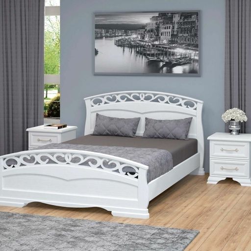 Кровать «Грация», белая, 1600x2000