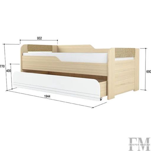 Детская кровать 2-х уровневая «Стиль 900.1»