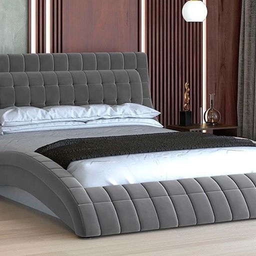 Интерьерная кровать «Вирджиния», серая