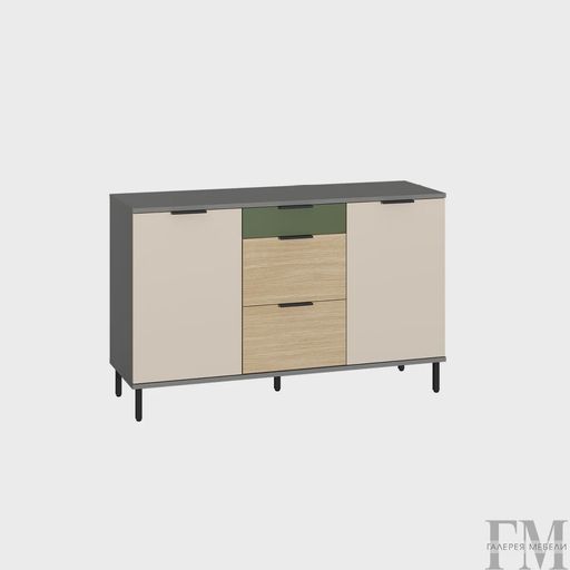 Комод «Марвэл 16.234.02», зеленый