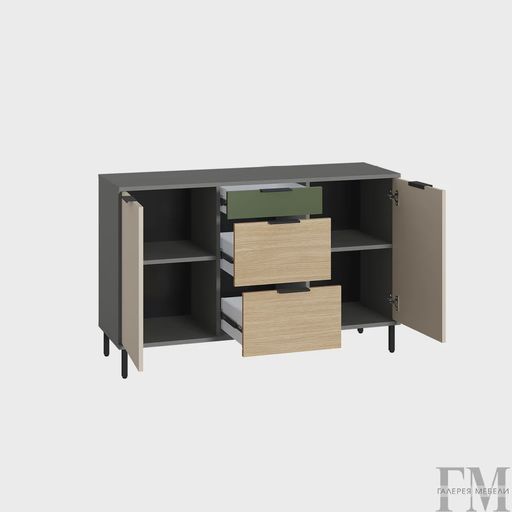 Комод «Марвэл 16.234.02», зеленый