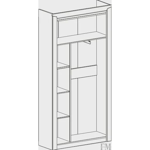 Двухстворчатый шкаф «Соренто»